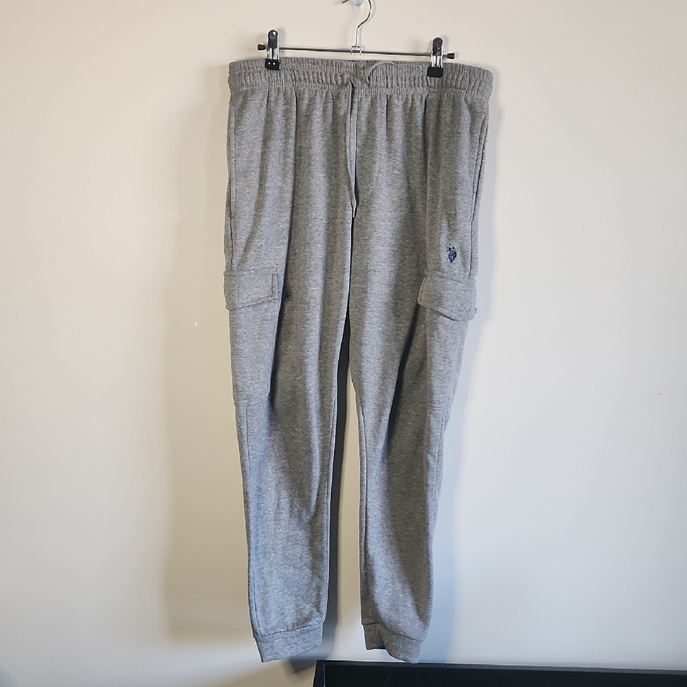 U.S. Polo Assn. Women's Heather Gray Track Pants